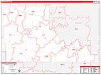Benson, Nd Carrier Route Wall Map