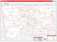 Benton, Ar Carrier Route Wall Map