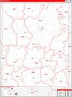 Benton, Ia Carrier Route Wall Map