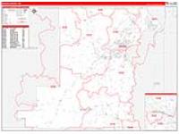 Benton, Or Carrier Route Wall Map