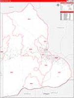 Benton, Wa Carrier Route Wall Map