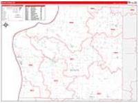Benzie, Mi Carrier Route Wall Map