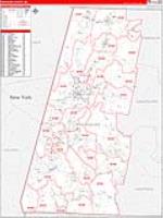 Berkshire, Ma Carrier Route Wall Map