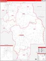 Berrien, Ga Carrier Route Wall Map