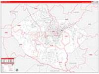 Bibb, Ga Carrier Route Wall Map
