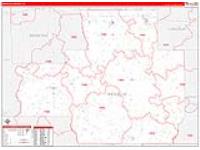 Bienville Parish (), La Carrier Route Wall Map