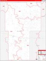 Billings, Nd Carrier Route Wall Map