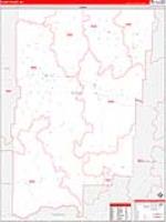 Blaine, Mt Carrier Route Wall Map