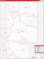 Blaine, Ok Carrier Route Wall Map