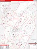 Blair, Pa Carrier Route Wall Map