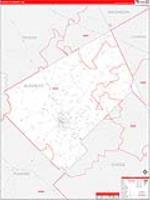 Bleckley, Ga Carrier Route Wall Map