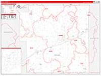 Bond, Il Carrier Route Wall Map
