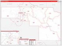 Bonneville, Id Carrier Route Wall Map