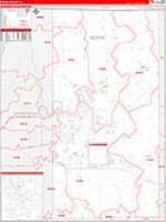 Boone, Il Carrier Route Wall Map