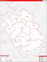 Bosque, Tx Carrier Route Wall Map