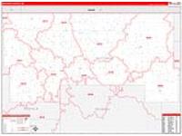 Bottineau, Nd Carrier Route Wall Map