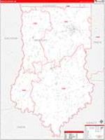 Bradley, Ar Carrier Route Wall Map