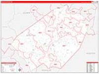 Braxton, Wv Carrier Route Wall Map