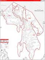 Bristol, Ri Carrier Route Wall Map