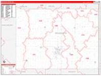 Brookings, Sd Carrier Route Wall Map