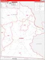 Brooks, Ga Carrier Route Wall Map