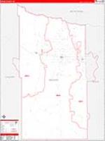 Brown, Ne Carrier Route Wall Map