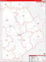 Brown, Tx Carrier Route Wall Map