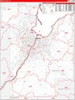 Brown, Wi Carrier Route Wall Map