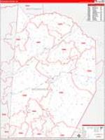 Brunswick, Va Carrier Route Wall Map