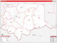 Bryan, Ok Carrier Route Wall Map