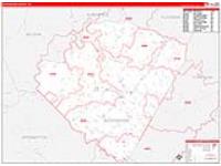 Buckingham, Va Carrier Route Wall Map