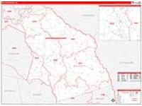 Bulloch, Ga Carrier Route Wall Map