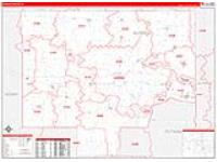Bureau, Il Carrier Route Wall Map