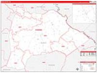 Burke, Ga Carrier Route Wall Map