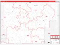 Burke, Nd Carrier Route Wall Map