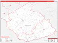 Burleson, Tx Carrier Route Wall Map