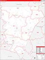 Burnet, Tx Carrier Route Wall Map