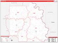 Burt, Ne Carrier Route Wall Map