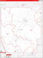 Butler, Al Carrier Route Wall Map