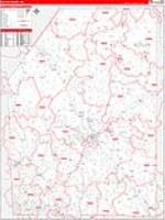 Butler, Pa Carrier Route Wall Map