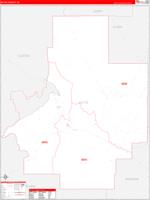 Butte, Id Wall Map Zip Code