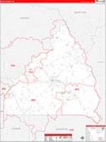 Butts, Ga Carrier Route Wall Map