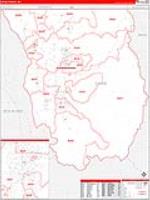 Cache, Ut Carrier Route Wall Map