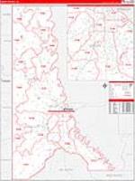 Caddo Parish (), La Carrier Route Wall Map