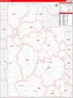 Caddo, Ok Carrier Route Wall Map