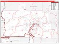 Calcasieu Parish (), La Carrier Route Wall Map
