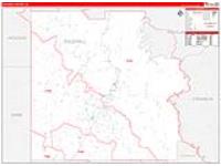 Caldwell Parish (), La Carrier Route Wall Map