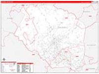 Caldwell, Nc Carrier Route Wall Map