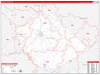 Caldwell, Tx Carrier Route Wall Map
