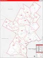 Caledonia, Vt Carrier Route Wall Map
